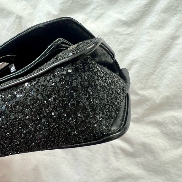 Zadig & Voltaire Love Black Glitter Chain Strap Bag - Picture 5 of 14
